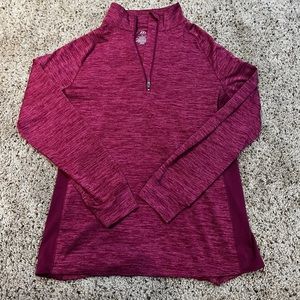 Pro Player Casual Womens Half Zip Pullover Long Sleeve Sweatshirt Delicate S